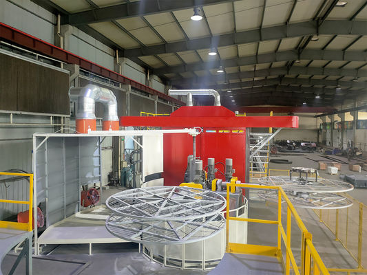 खरीदें Polyethylene Turret Rotational Molding Equipment PLC Control System 1000 Liters ऑनलाइन निर्माण