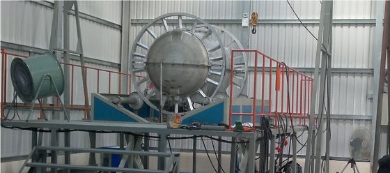 खरीदना इलेक्ट्रिक रॉक एंड रोल रोटेशनल मोल्डिंग जल भंडारण टैंक बनाने की मशीन हॉट एयर सर्कुलेशन ऑनलाइन निर्माण