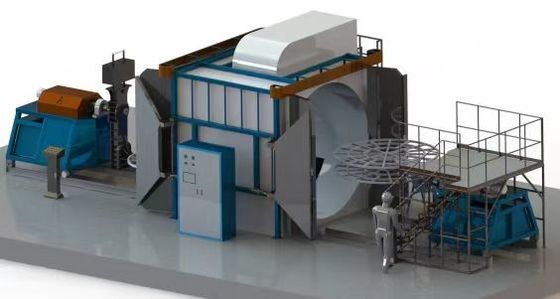 इलेक्ट्रिक/गैस हीटिंग रोटो मोल्डिंग मशीन 3 चरण 380V 50Hz